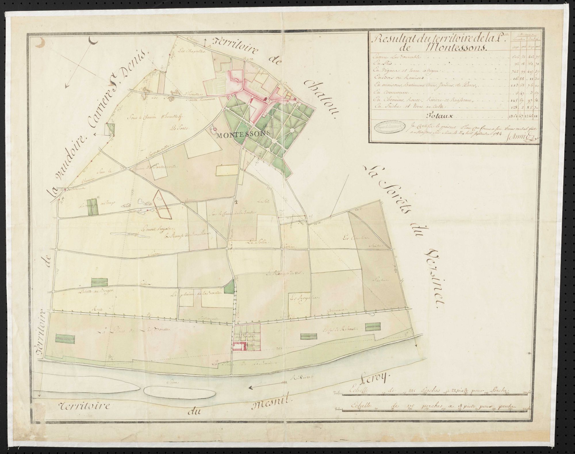 Montesson - Plan d'intendance de la paroisse de Montesson