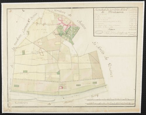 Montesson - Plan d'intendance de la paroisse de Montesson