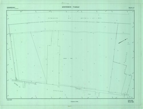 Montesson - Plans du cadastre remembré
