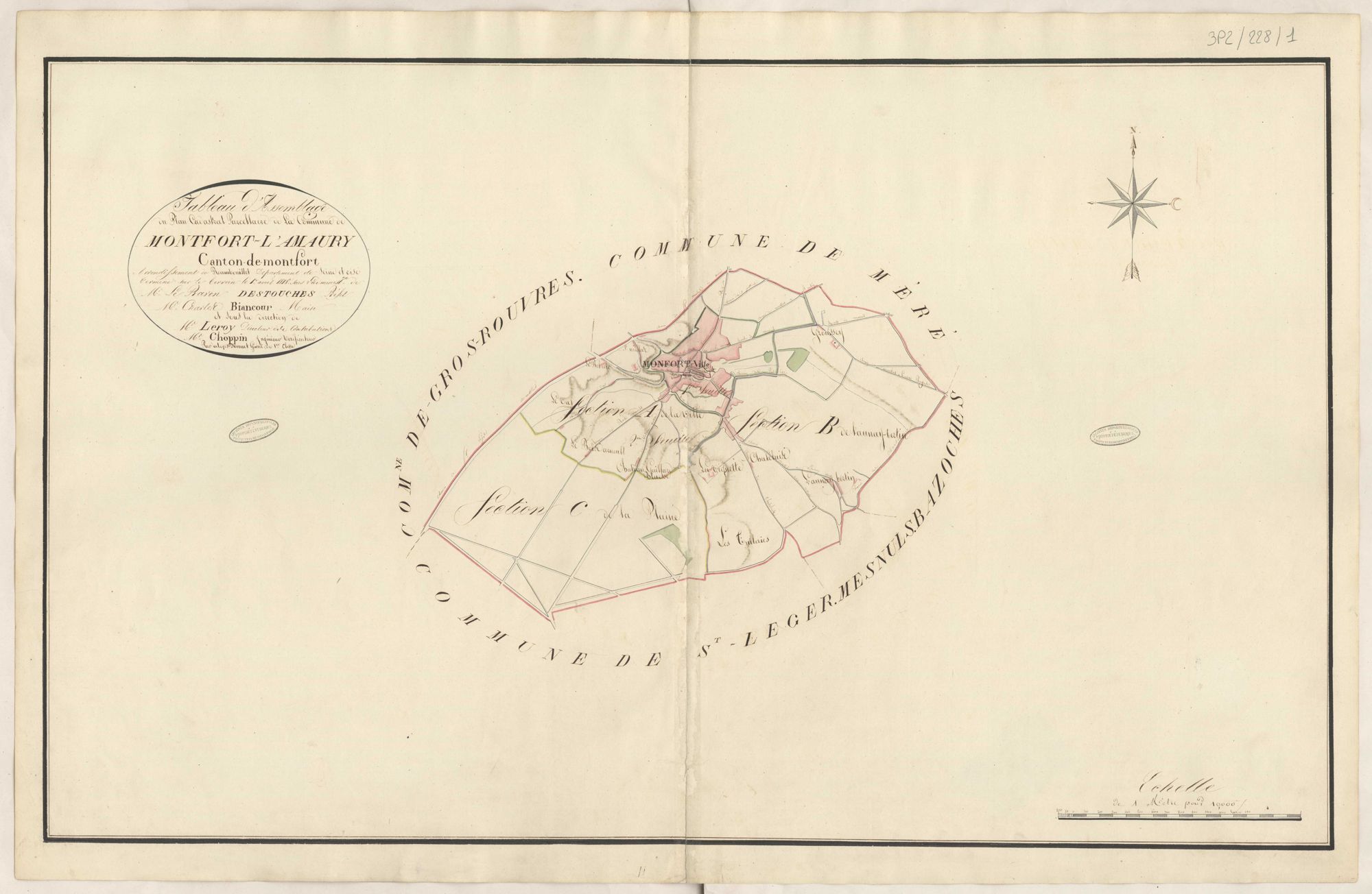Montfort-l'Amaury - Plans de la Préfecture de Seine-et-Oise