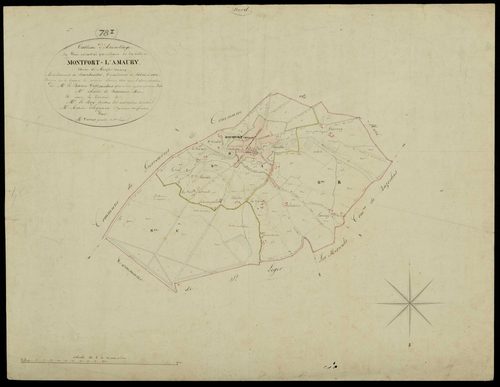 Montfort-l'Amaury - Plans de l’Administration du cadastre