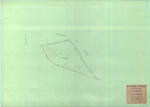 Montfort-l'Amaury - Plans du cadastre remembré