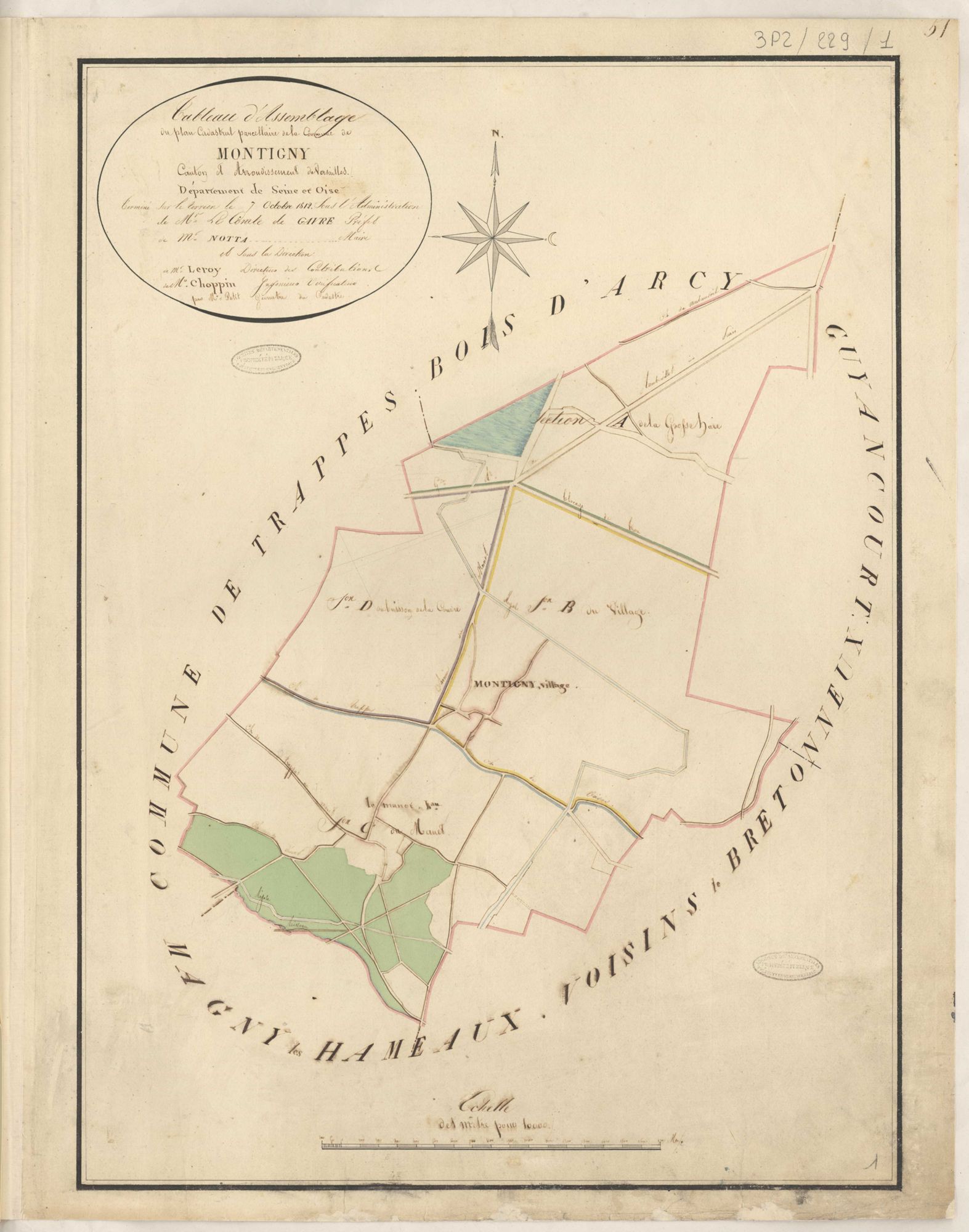 Montigny-le-Bretonneux - Plans de la Préfecture de Seine-et-Oise