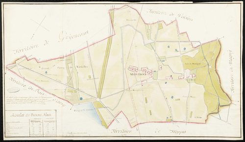 Montigny-le-Bretonneux - Plan d'intendance de la paroisse de Montigny-le-Bretonneux