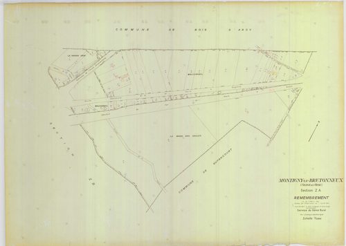 Montigny-le-Bretonneux - Plans du cadastre remembré