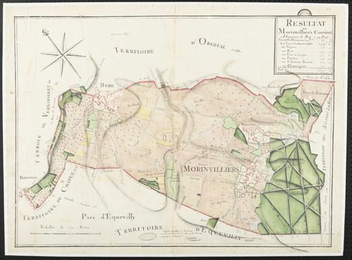 Morainvilliers - Plan d'intendance de la paroisse de Morainvilliers