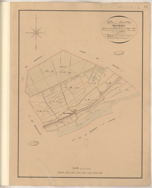 Mousseaux-sur-Seine - Plans de la Préfecture de Seine-et-Oise