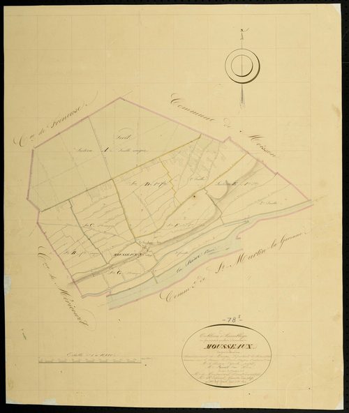 Mousseaux-sur-Seine - Plans de l’Administration du cadastre