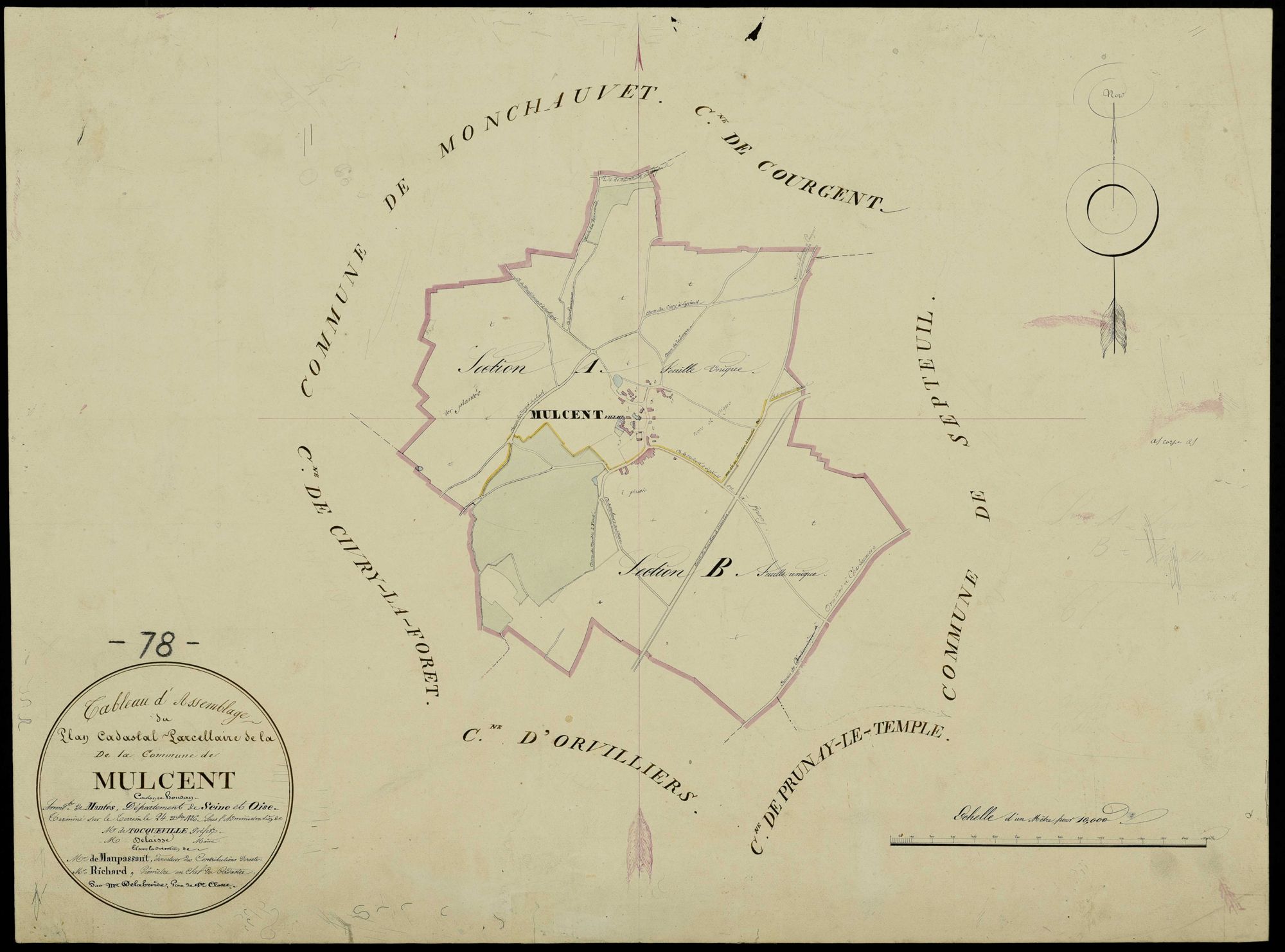 Mulcent - Plans de l’Administration du cadastre