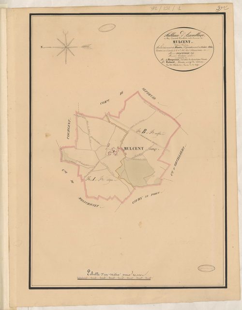 Mulcent - Plans de la Préfecture de Seine-et-Oise