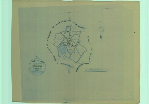Mulcent - Plans du cadastre rénové