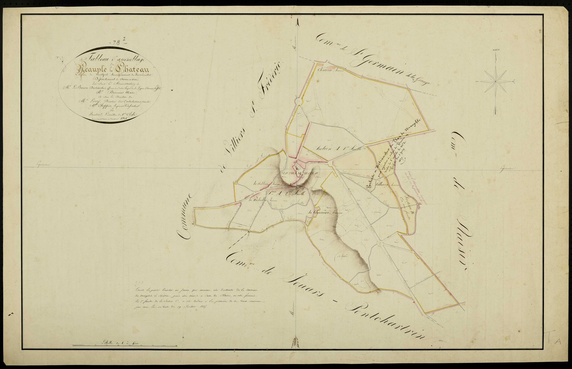 Neauphle-le-Château - Plans de l’Administration du cadastre