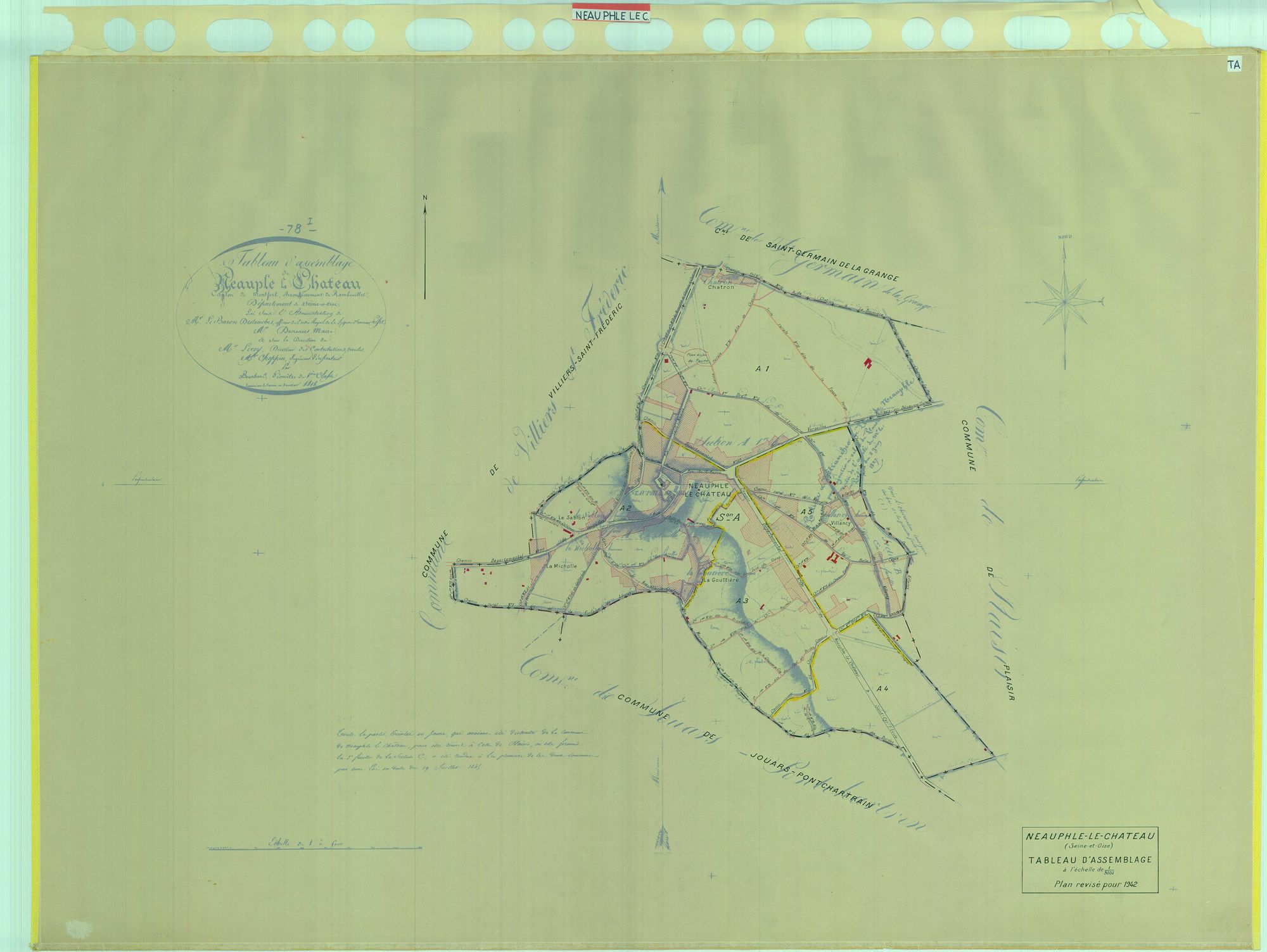 Neauphle-le-Château - Plans du cadastre rénové