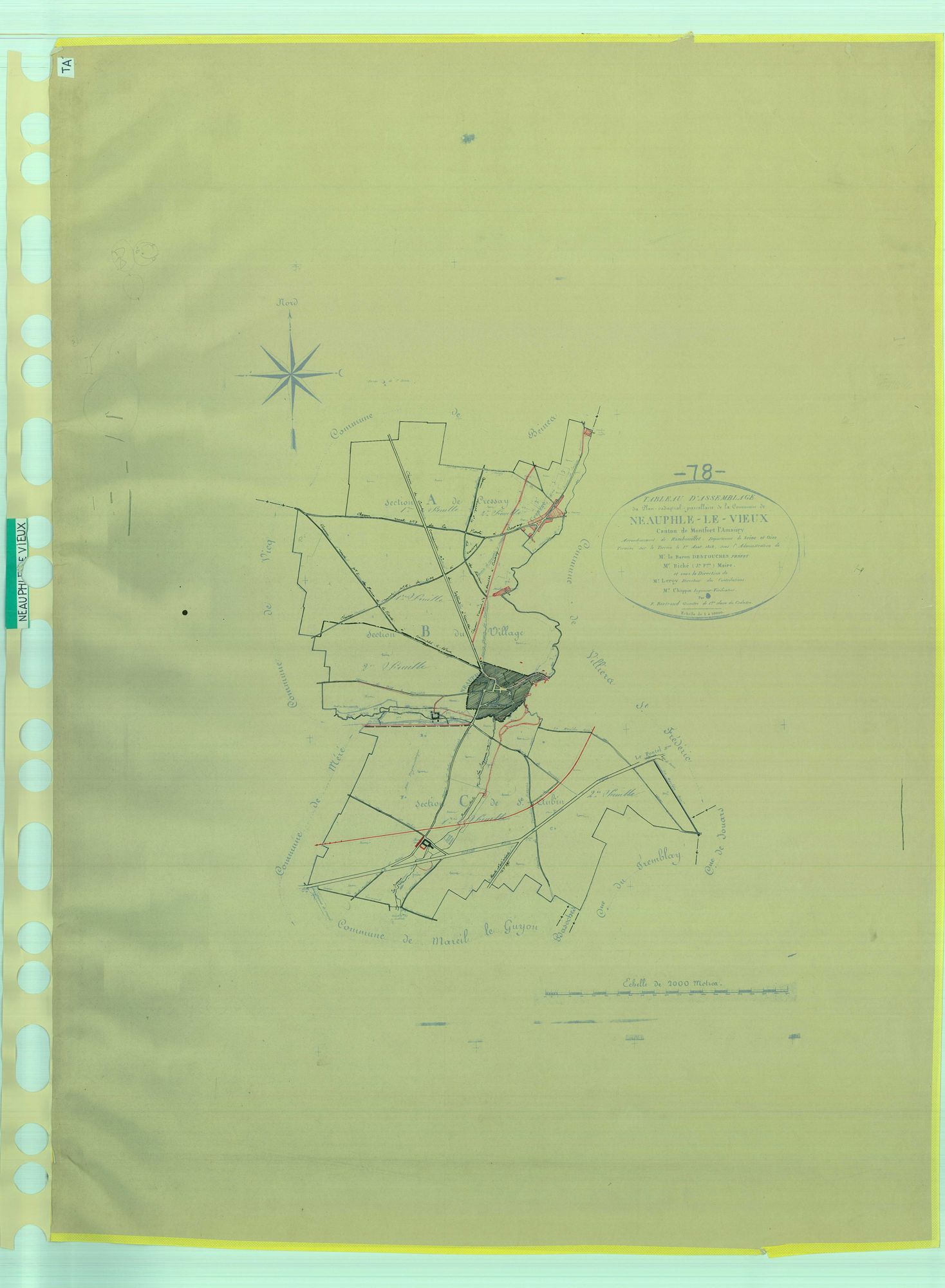Neauphle-le-Vieux - Plans du cadastre rénové