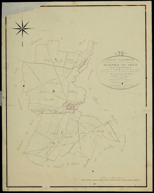 Neauphle-le-Vieux - Plans de l’Administration du cadastre