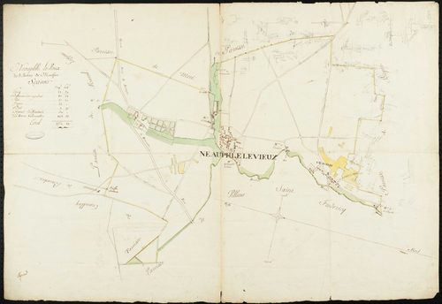 Neauphle-le-Vieux - Plan d'intendance de la paroisse de Neauphle-le-Vieux