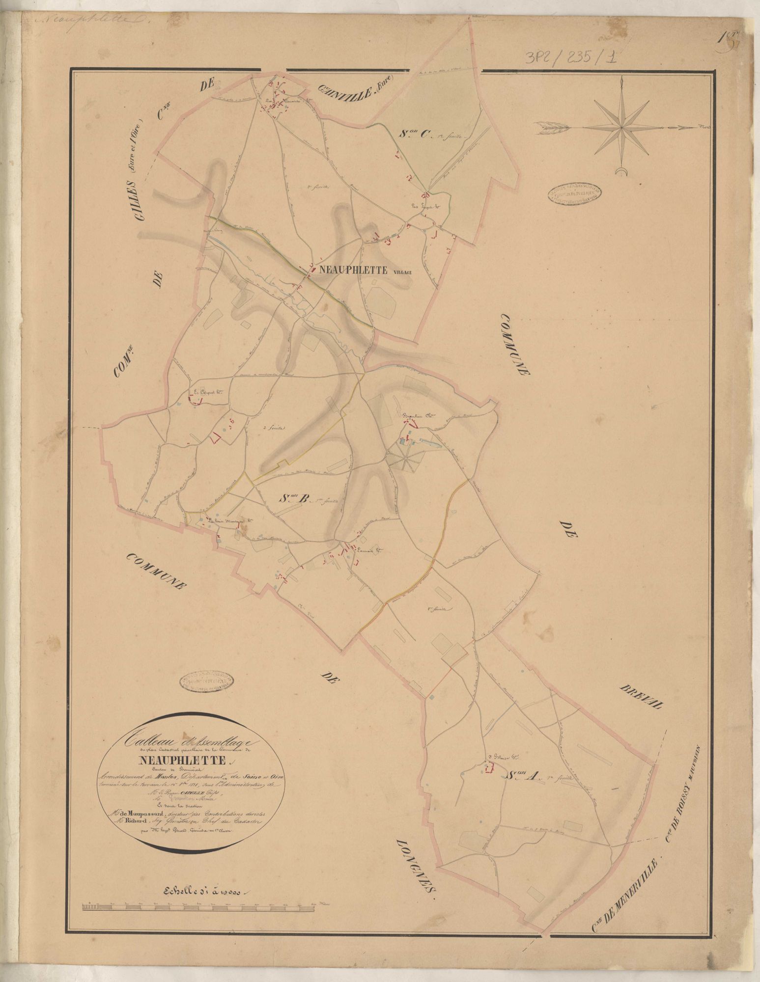 Neauphlette - Plans de la Préfecture de Seine-et-Oise