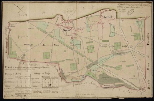 Noisy-le-Roi - Plan d'intendance de la paroisse de Noisy-le-Roi