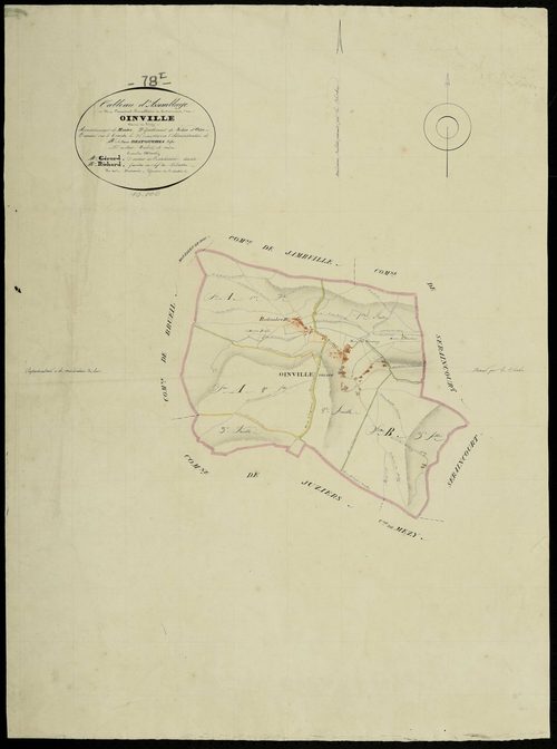 Oinville-sur-Montcient - Plans de l’Administration du cadastre