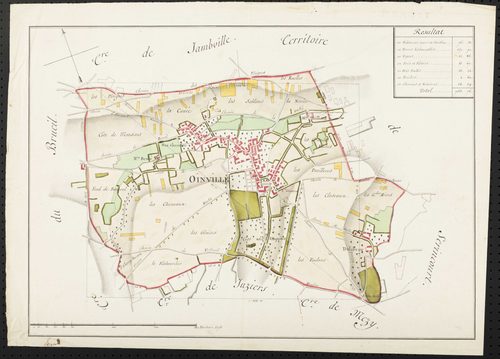 Oinville-sur-Montcient - Plan d'intendance de la paroisse d'Oinville-sur-Montcient