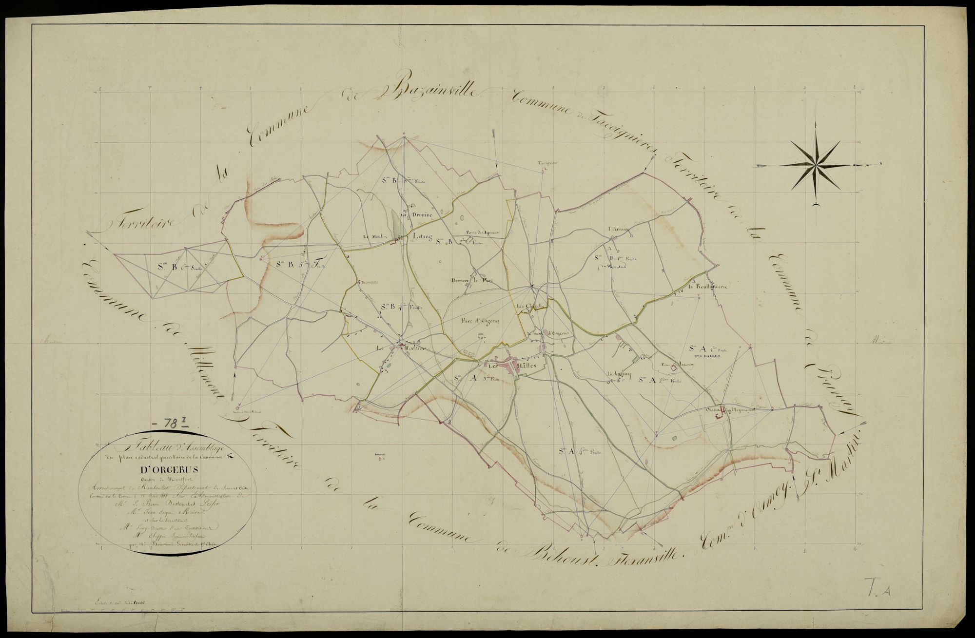 Orgerus - Plans de l’Administration du cadastre