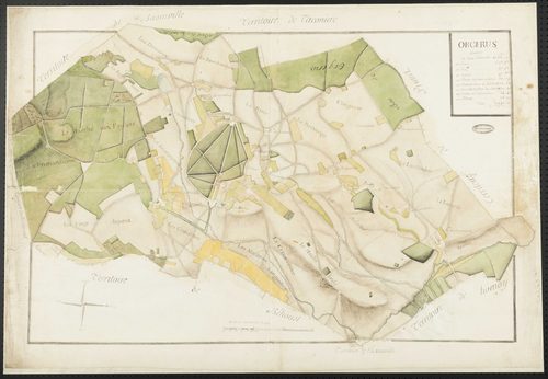 Orgerus - Plan d'intendance de la paroisse d'Orgerus