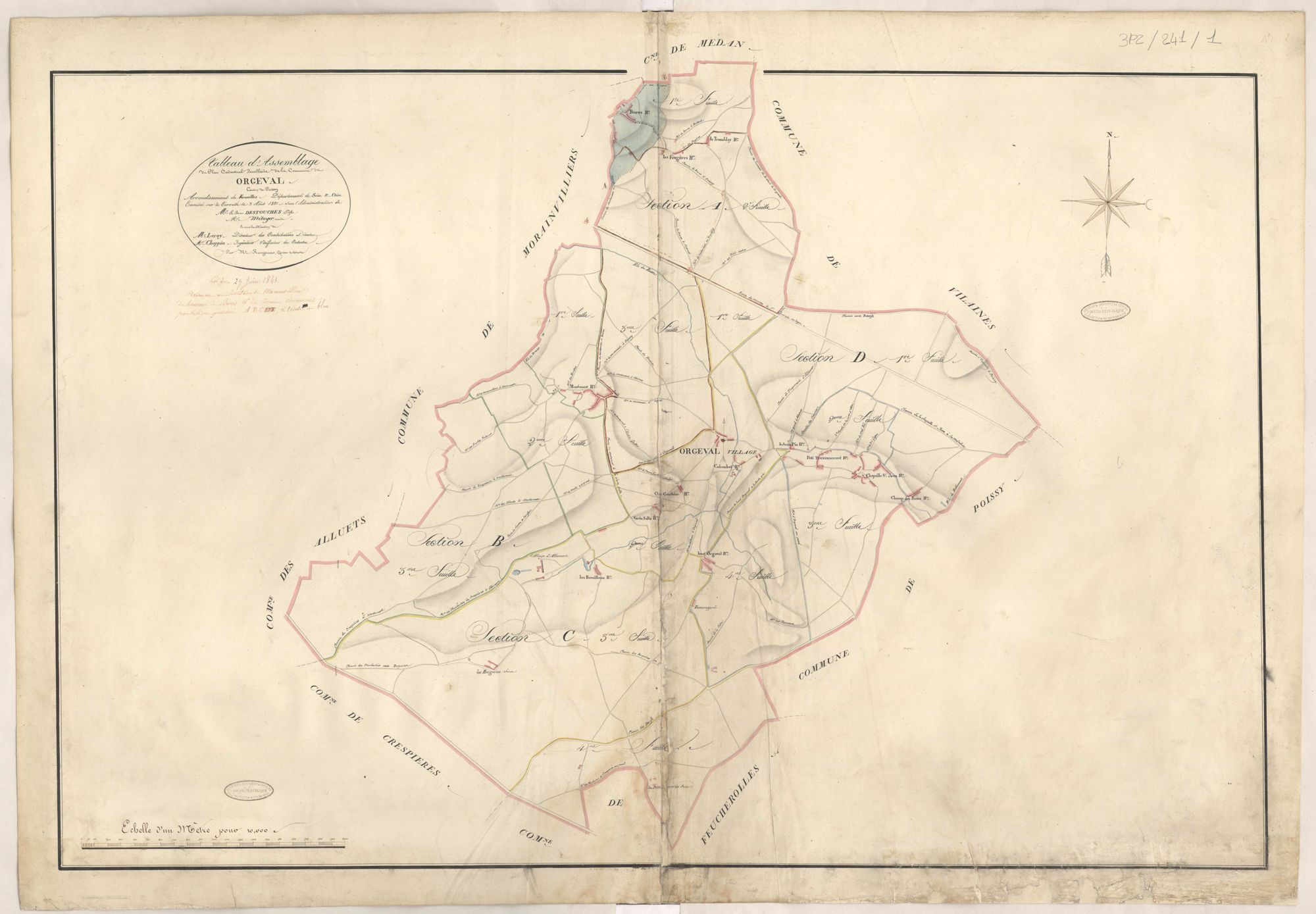 Orgeval - Plans de la Préfecture de Seine-et-Oise