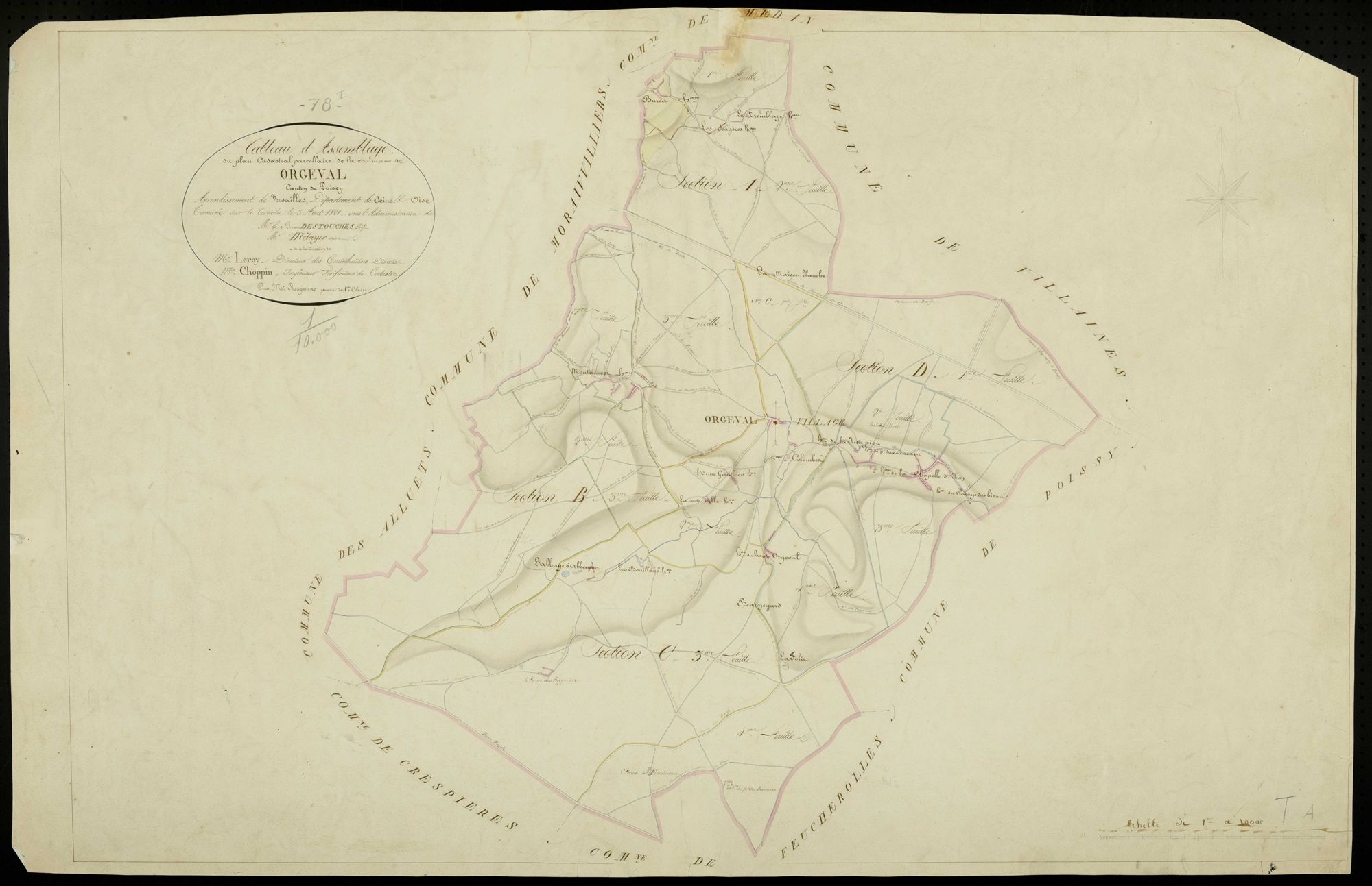 Orgeval - Plans de l’Administration du cadastre
