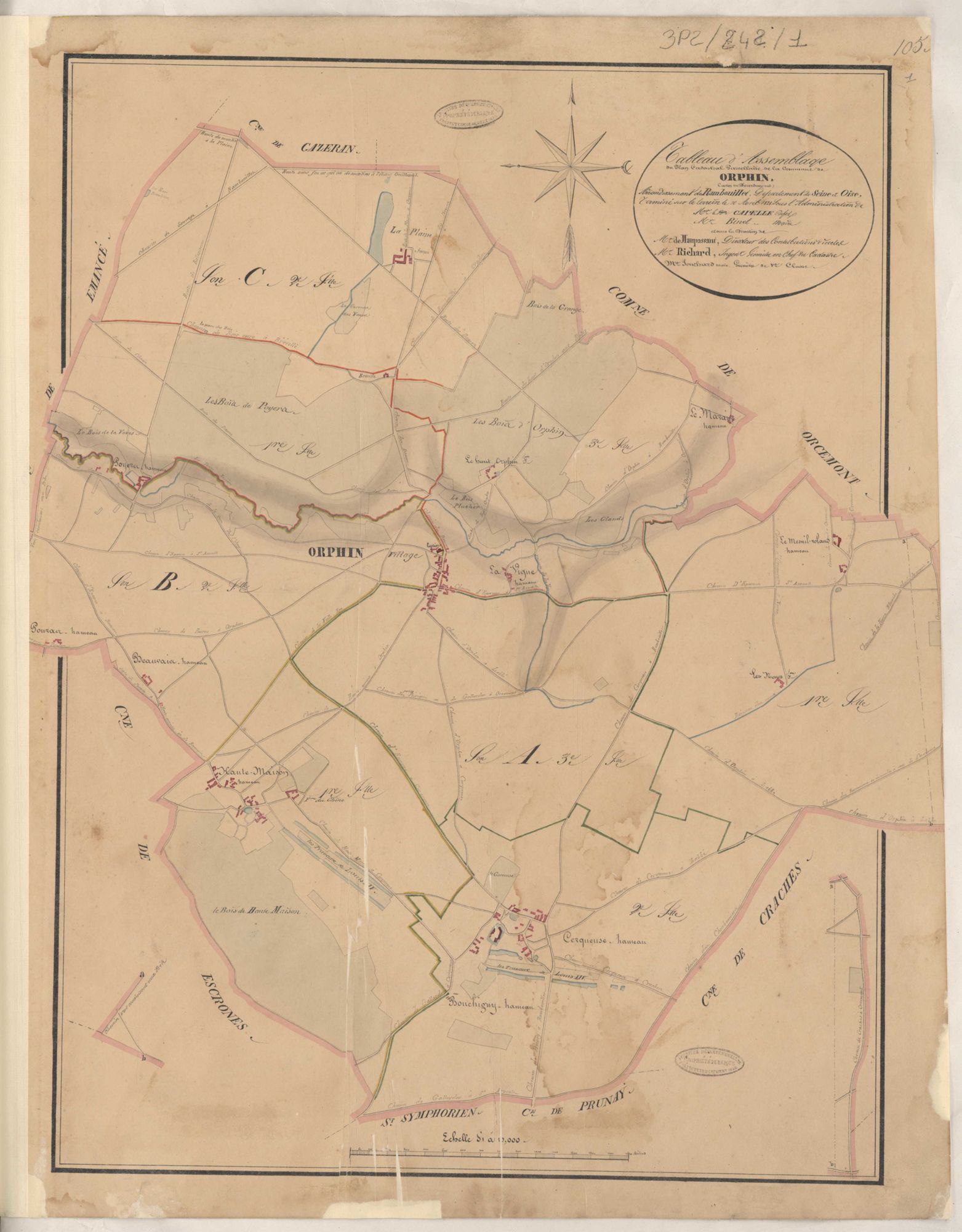 Orphin - Plans de la Préfecture de Seine-et-Oise