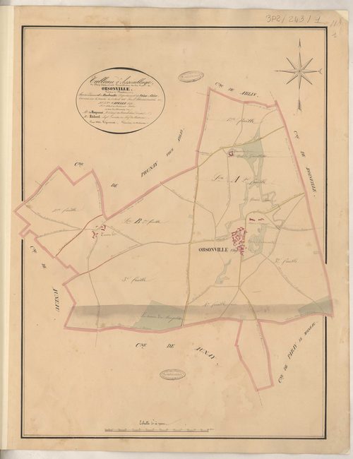 Orsonville - Plans de la Préfecture de Seine-et-Oise