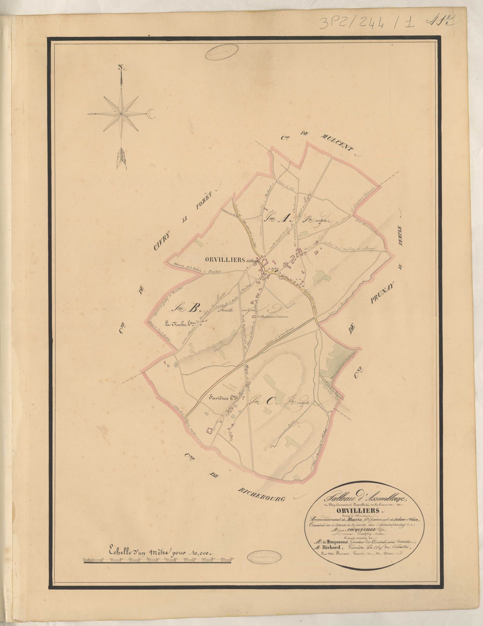 Orvilliers - Plans de la Préfecture de Seine-et-Oise
