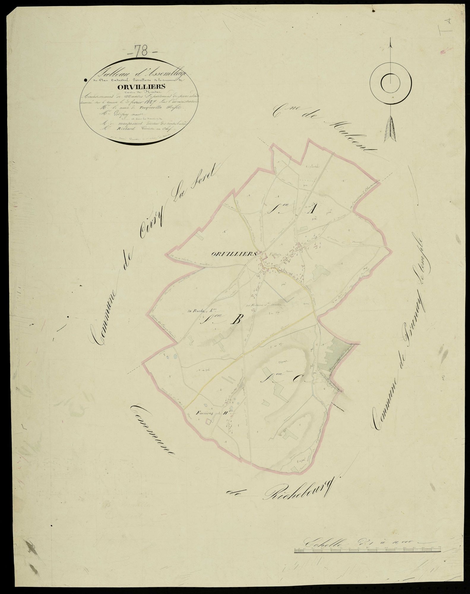 Orvilliers - Plans de l’Administration du cadastre