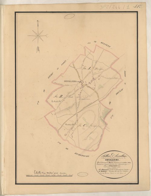 Orvilliers - Plans de la Préfecture de Seine-et-Oise