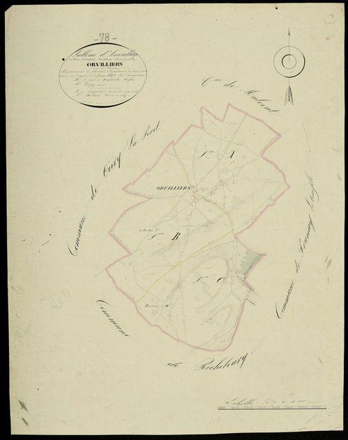 Orvilliers - Plans de l’Administration du cadastre