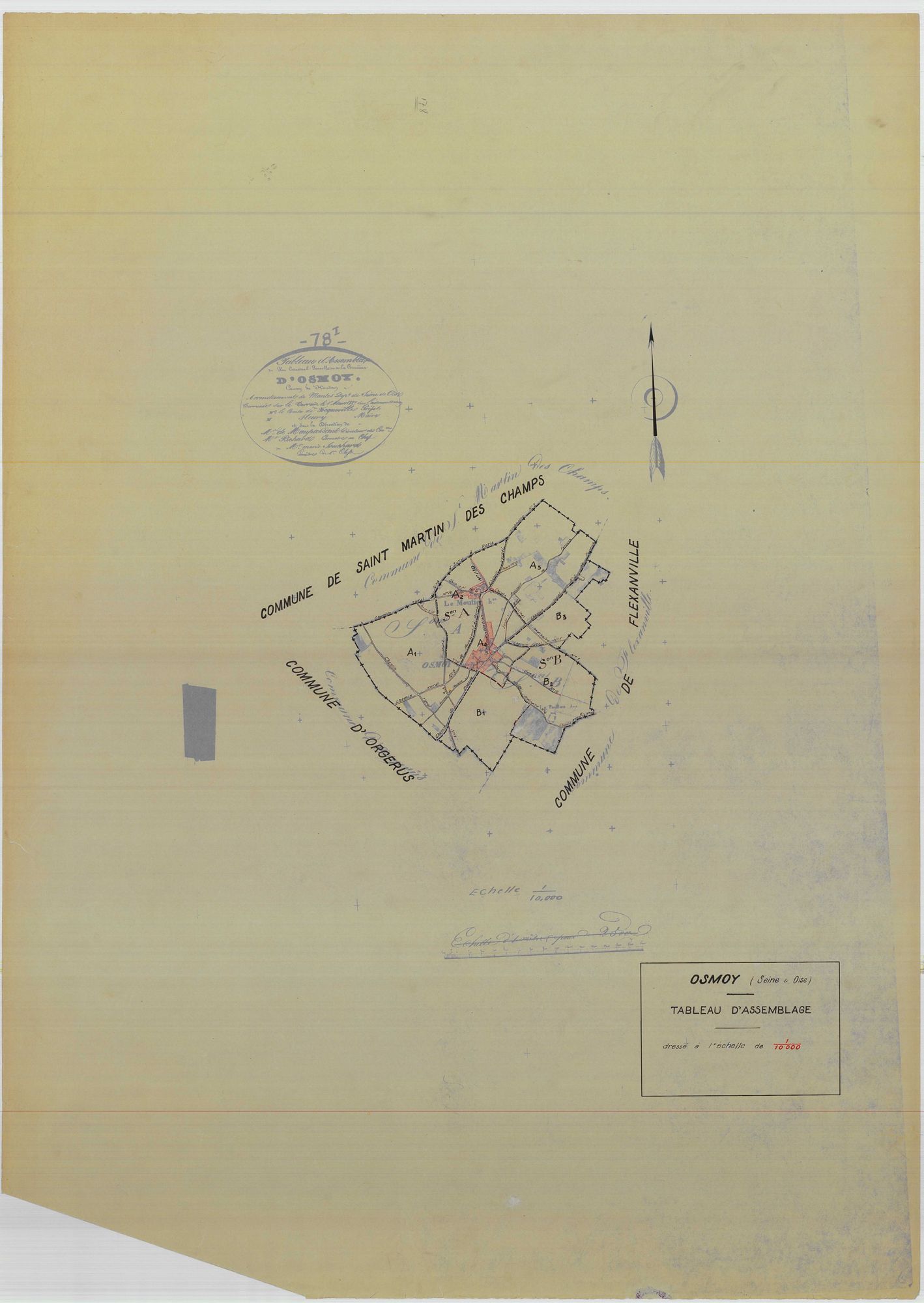 Osmoy - Plans du cadastre rénové
