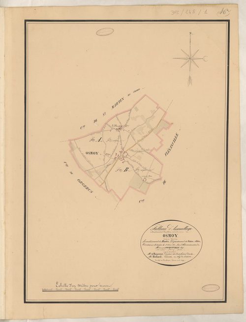 Osmoy - Plans de la Préfecture de Seine-et-Oise