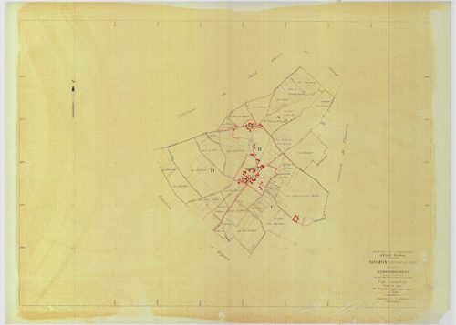 Osmoy - Plans du cadastre remembré
