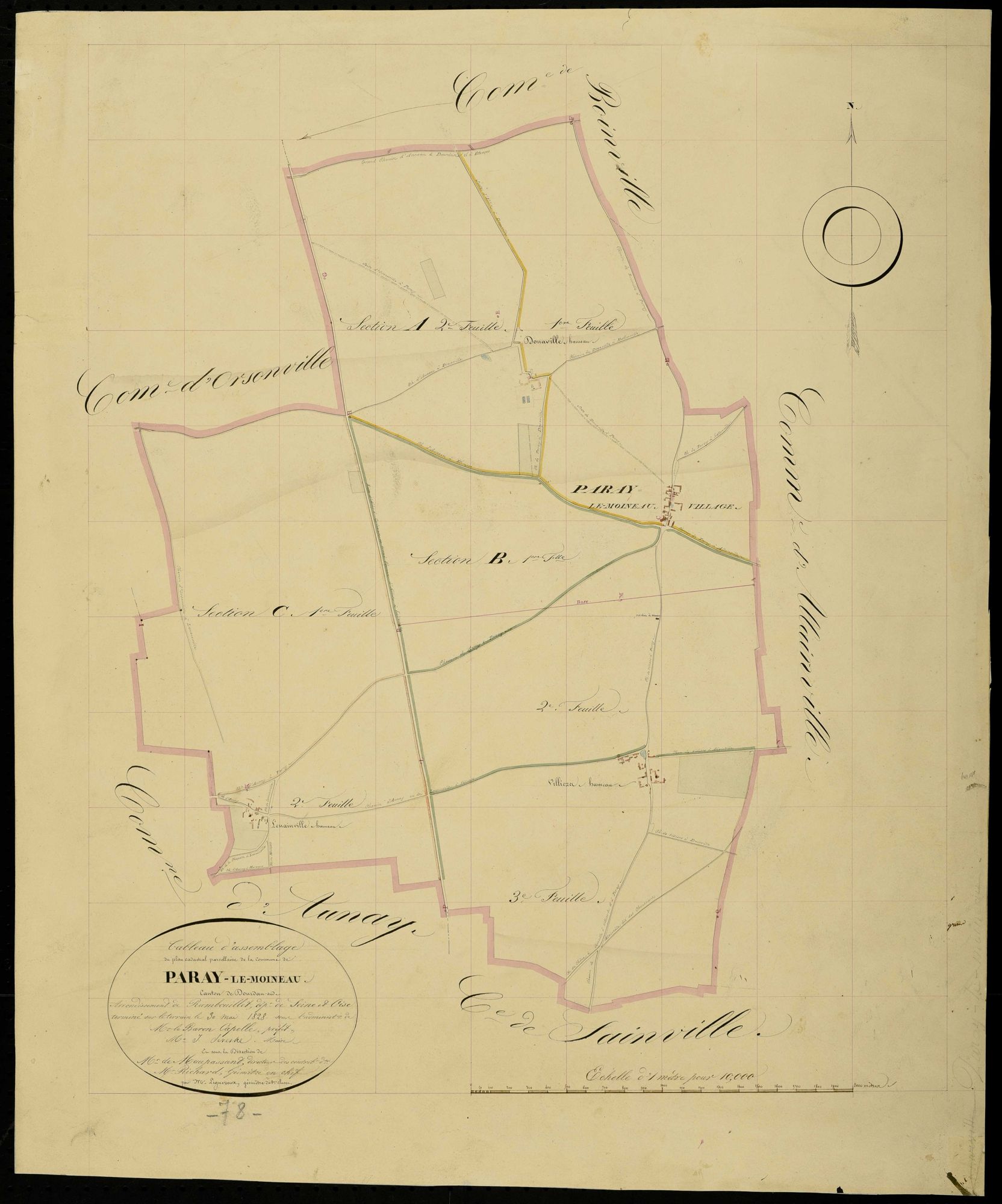Paray-Douaville - Plans de l’Administration du cadastre