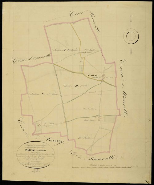 Paray-Douaville - Plans de l’Administration du cadastre