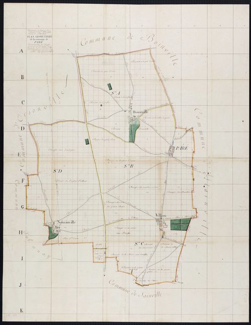 Paray-Douaville - Plan géométrique