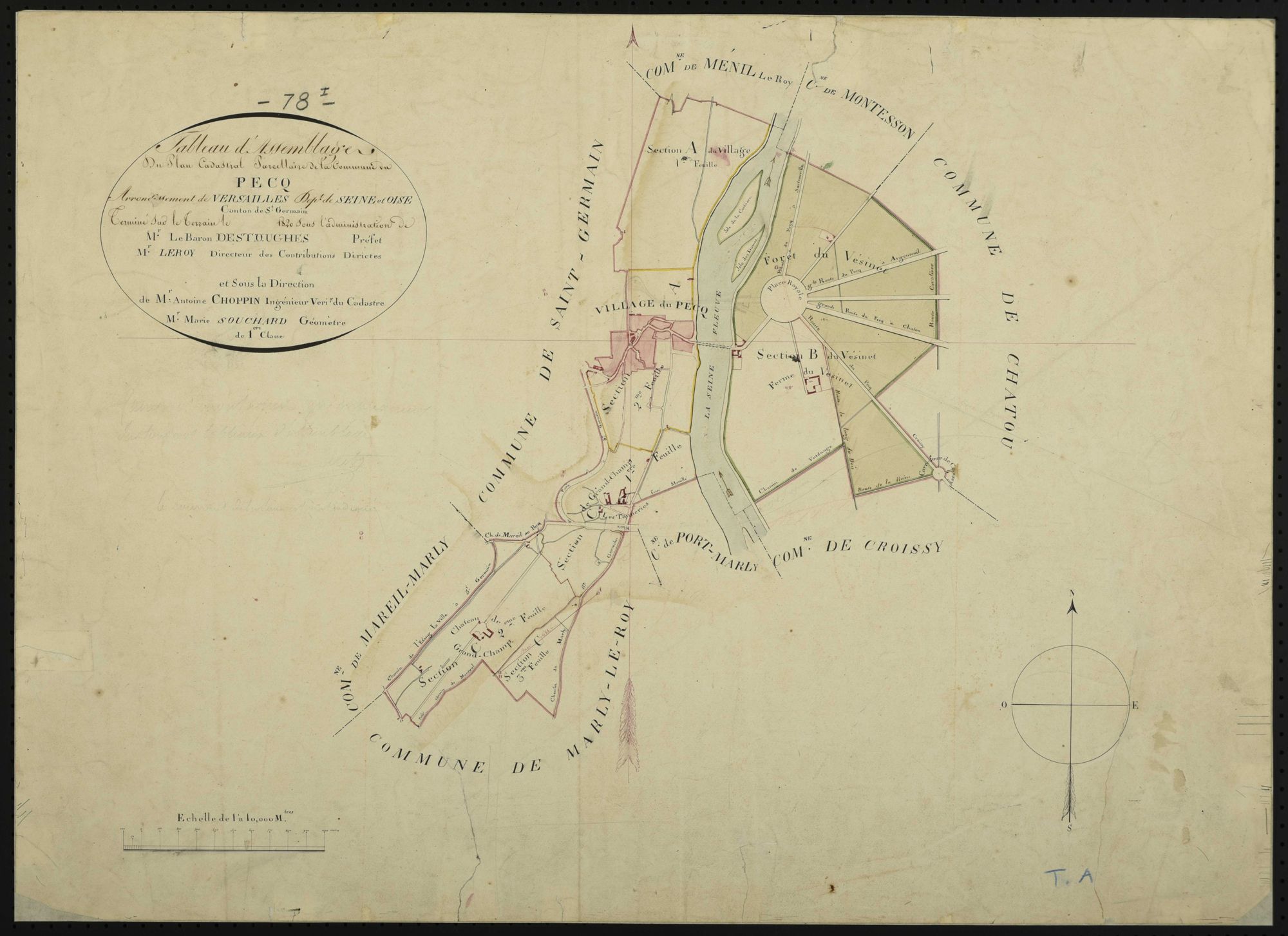 Le Pecq - Plans de l’Administration du cadastre