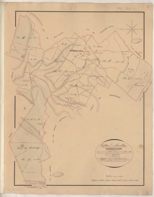Perdreauville - Plans de la Préfecture de Seine-et-Oise
