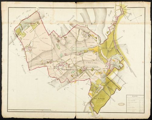 Perdreauville - Plan d'intendance de la paroisse de Perdreauville