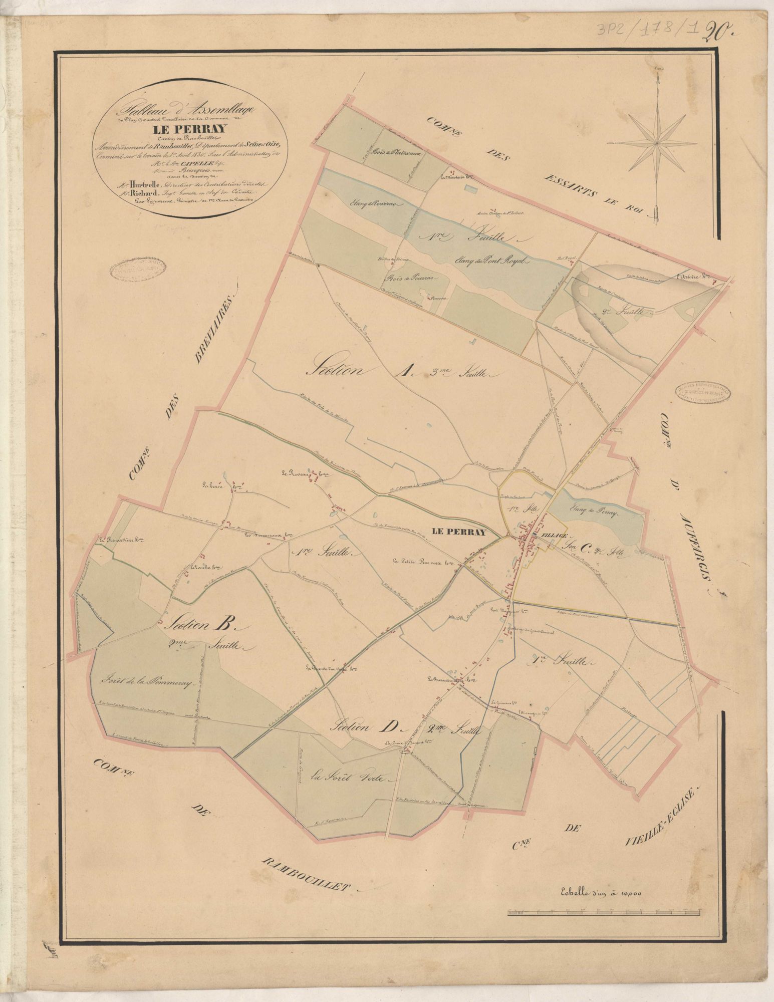 Le Perray-en-Yvelines - Plans de la Préfecture de Seine-et-Oise