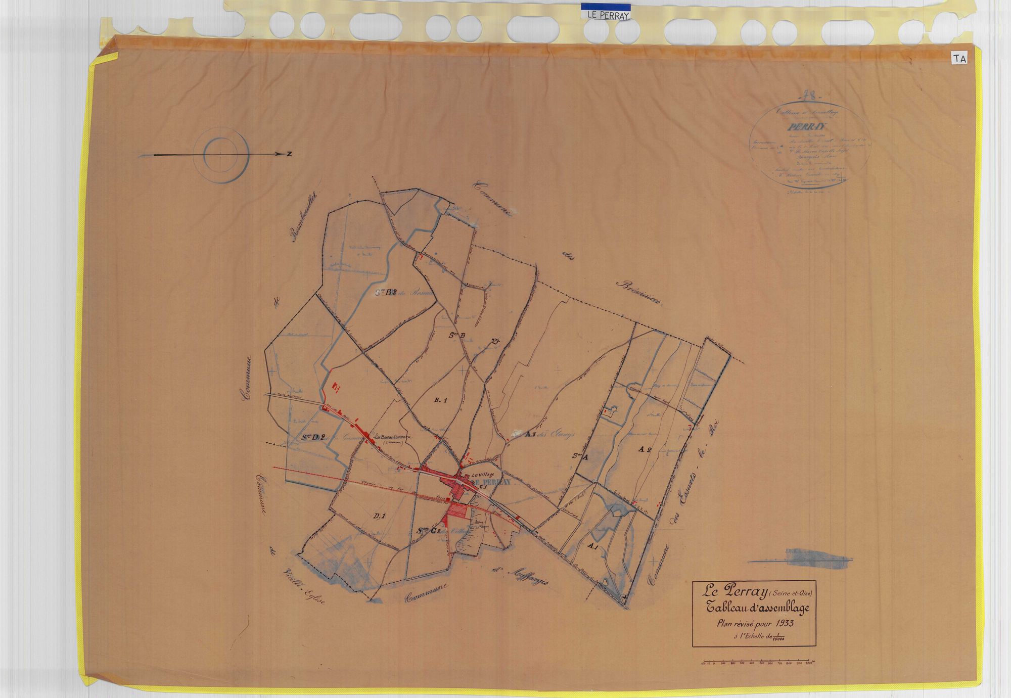 Le Perray-en-Yvelines - Plans du cadastre rénové