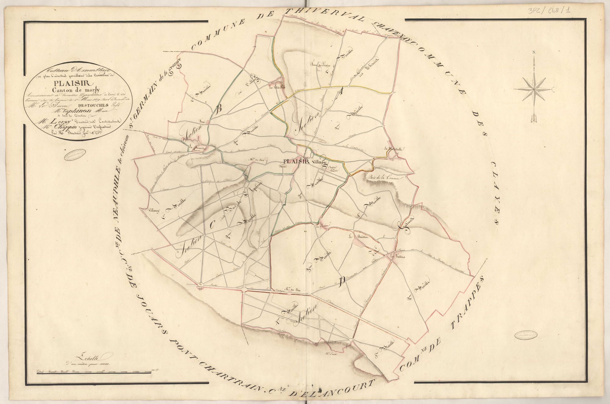 Plaisir - Plans de la Préfecture de Seine-et-Oise