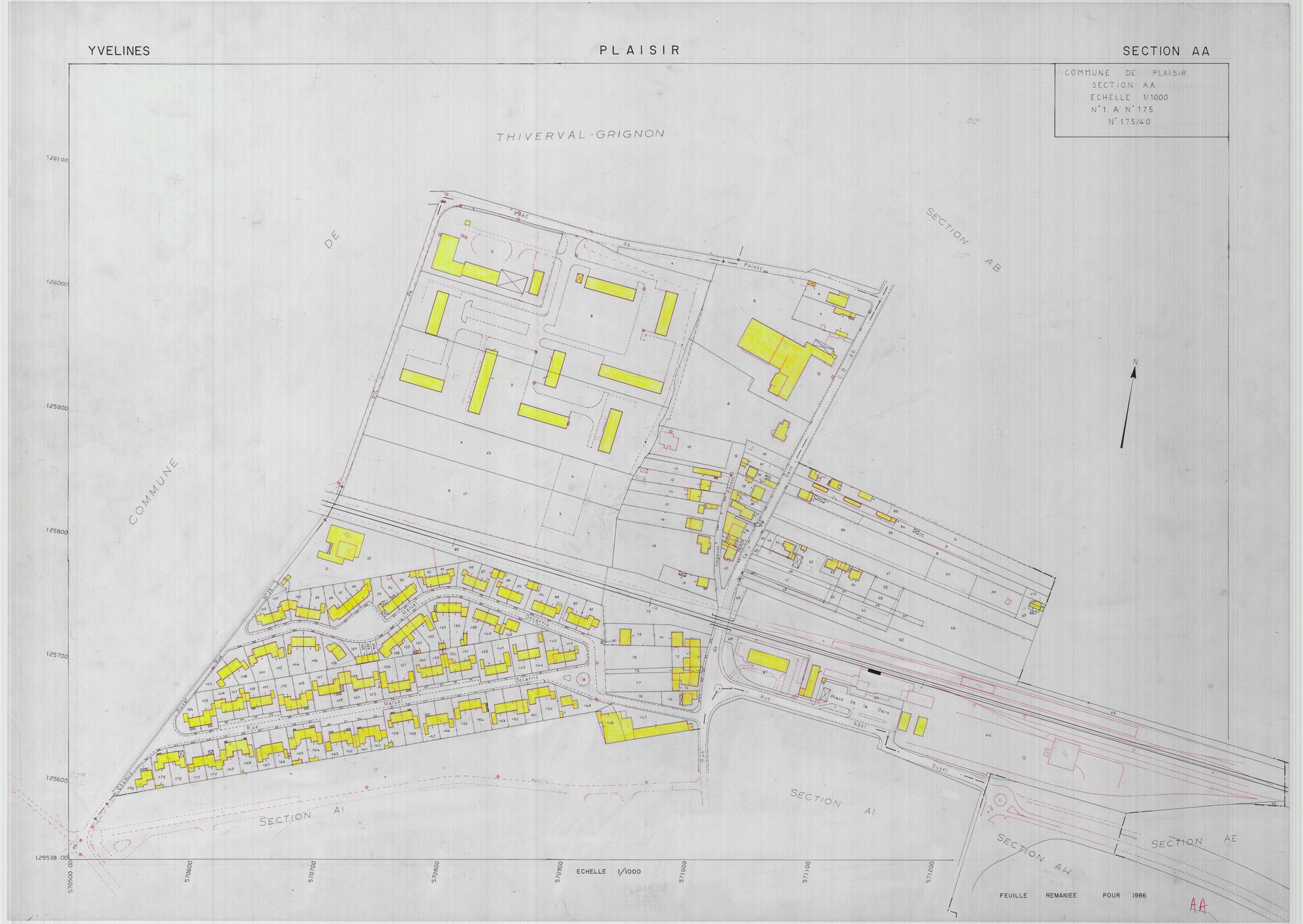 Plaisir - Plans du cadastre révisé
