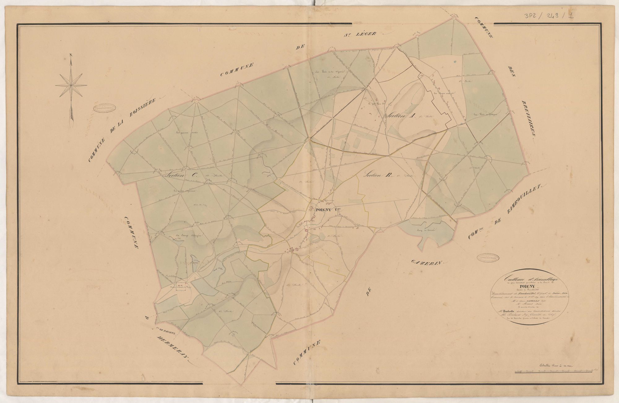 Poigny-la-Forêt - Plans de la Préfecture de Seine-et-Oise