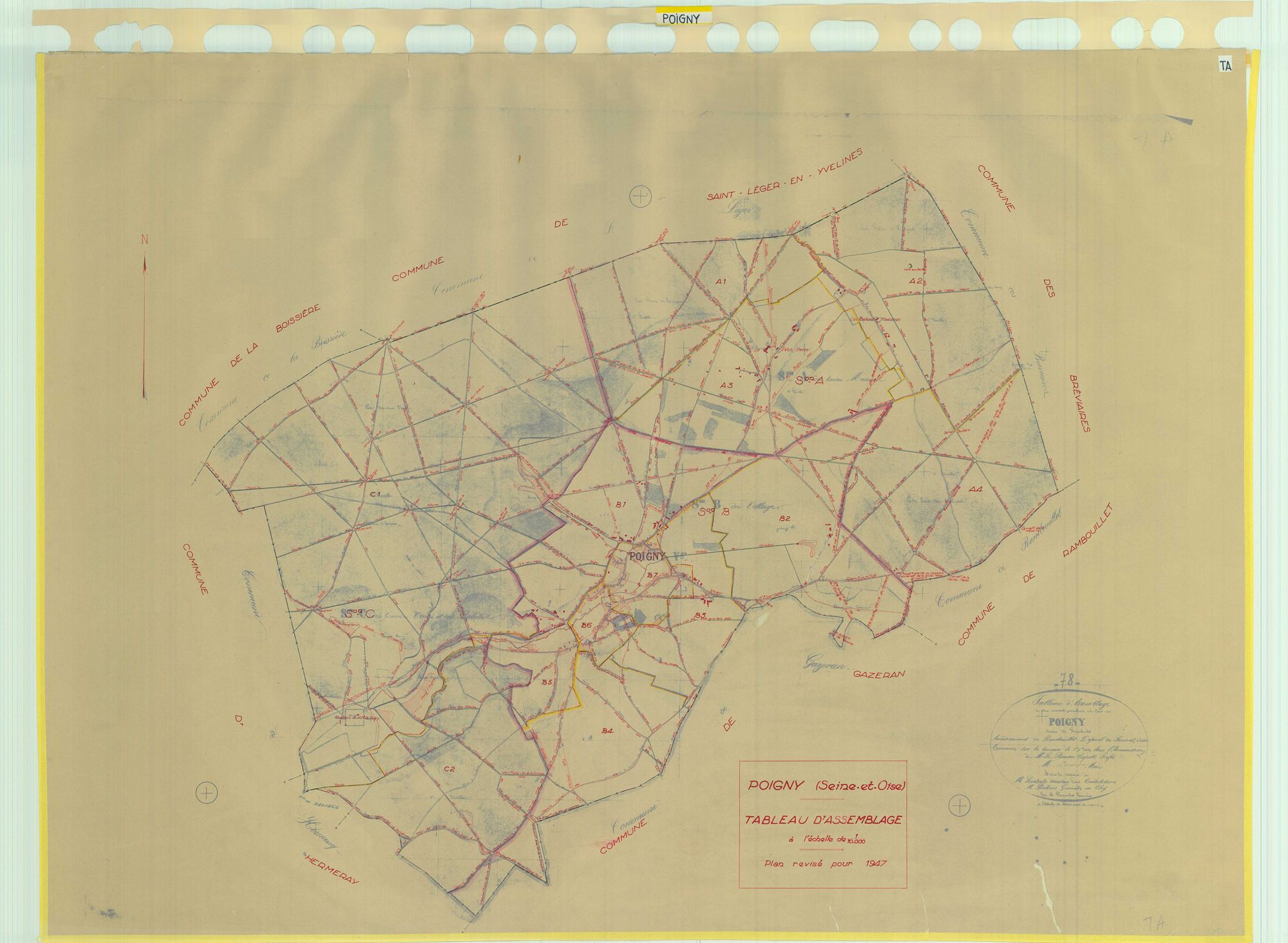 Poigny-la-Forêt - Plans du cadastre rénové