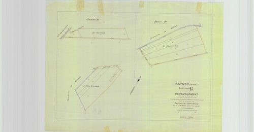 Poigny-la-Forêt - Plans du cadastre remembré